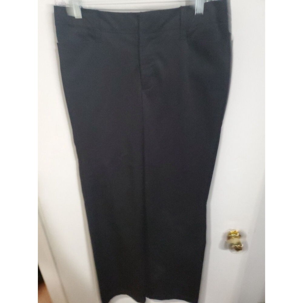 Charter Club Chino Pants Womens size 12 Black Slim It up Stretch Cotton Business